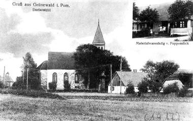 GruenewaldAk6PoppendickKirche1917Ak